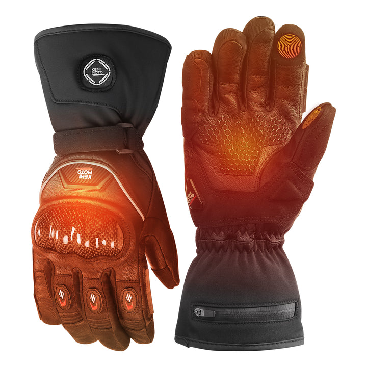 Heated Motorcycle Gloves with 7.4V 2500mAh Rechargeable Battery