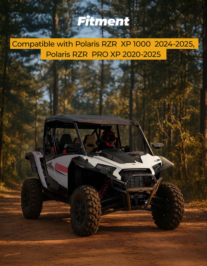 Side Mirrors & Rear View Mirror for Polaris RZR XP 1000/4 2024-2025