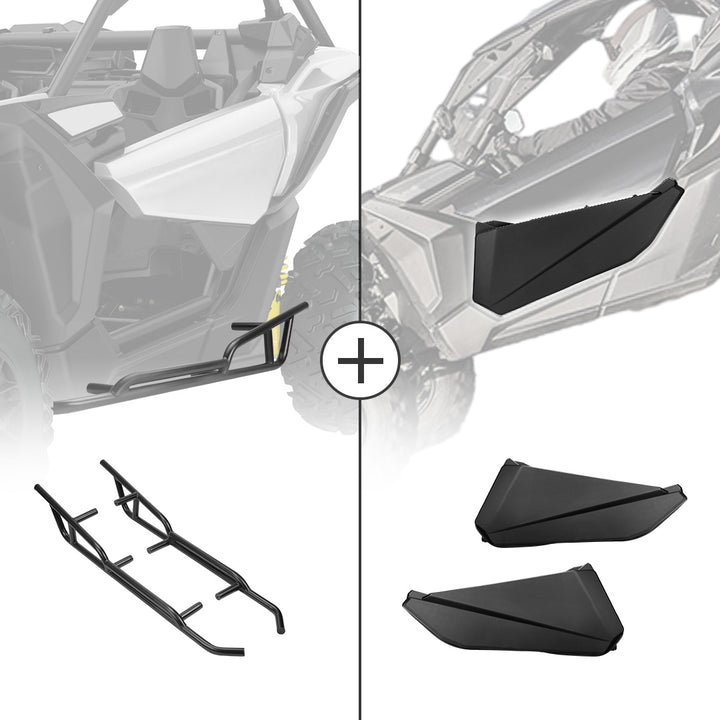 Front Lower Doors & Nerf Bars for Can-Am Maverick X3