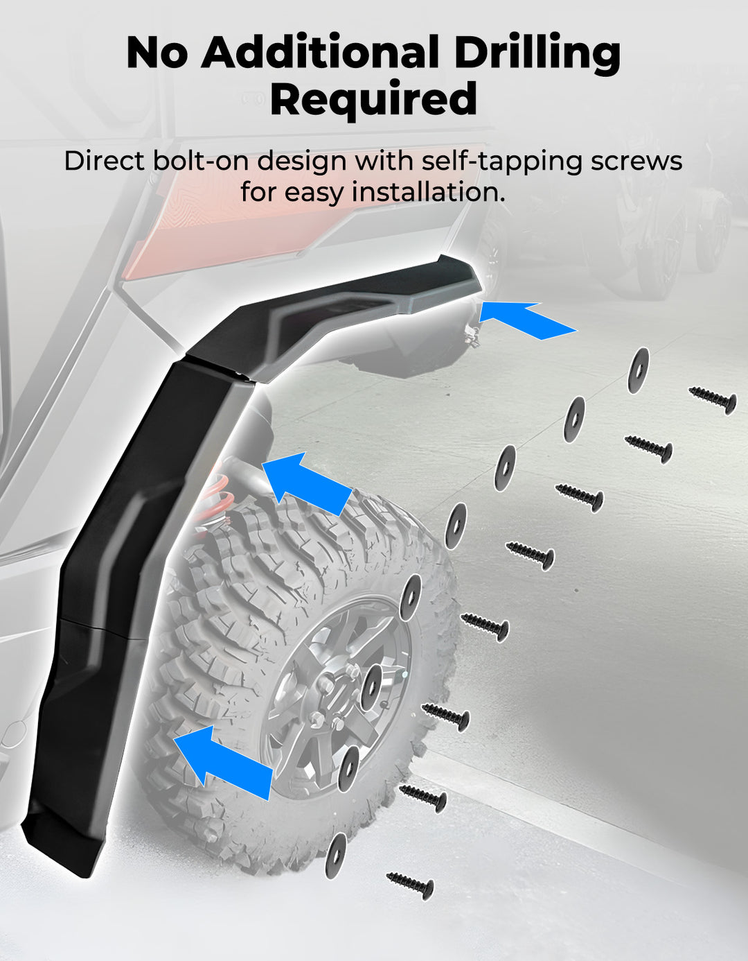Front and Rear Fender Flares for Polaris Xpedition XP XP5/ ADV ADV5 2024+