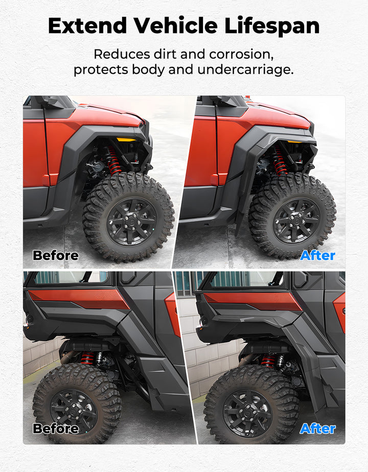 Front and Rear Fender Flares for Polaris Xpedition XP XP5/ ADV ADV5 2024+