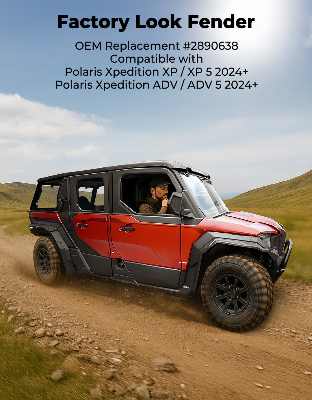 Front and Rear Fender Flares for Polaris Xpedition XP XP5/ ADV ADV5 2024+
