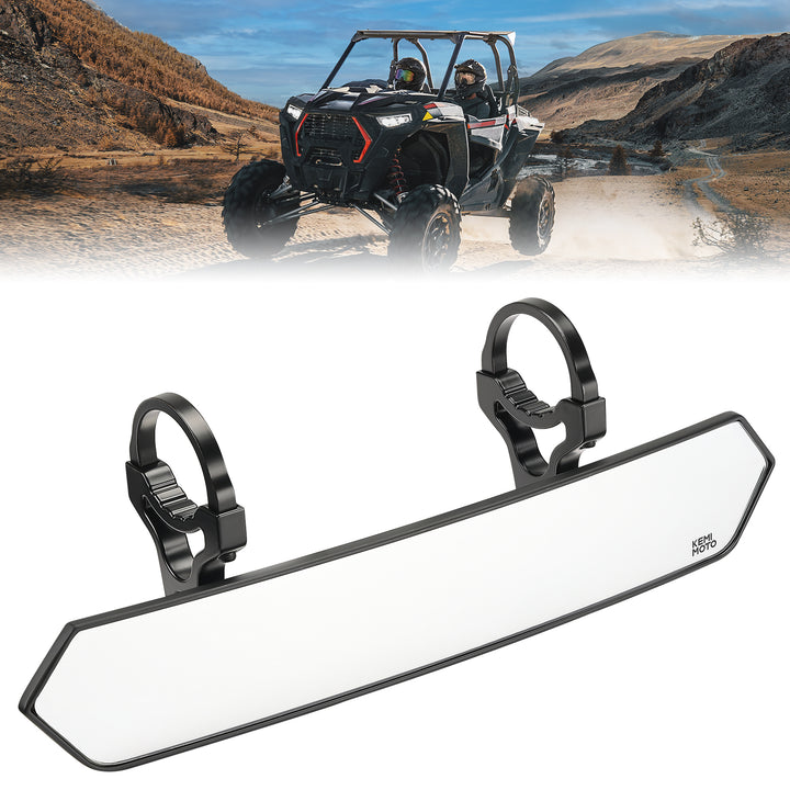 Universal Color Side Rear View Mirrors and Rear View Mirror For 1.75"-2'' UTV Roll Bar