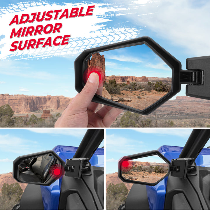 One Pair Side Mirrors for Can-Am Commander 700 & 1000R 2021+