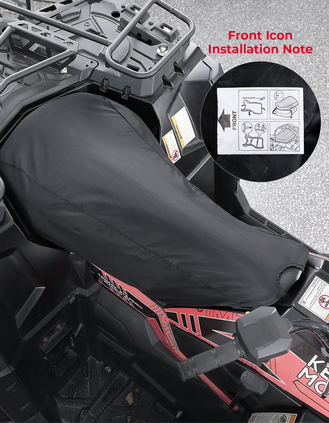 ATV Seat Covers Water-Resistant for Sportsman Rancher Foreman Scrambler Kodiak