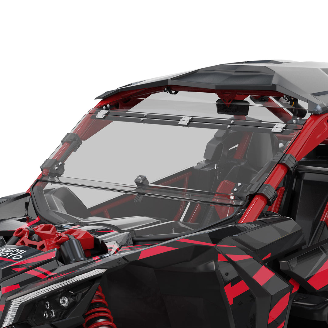 Scratch Resistant PC Flip Windshield for Can Am Maverick X3