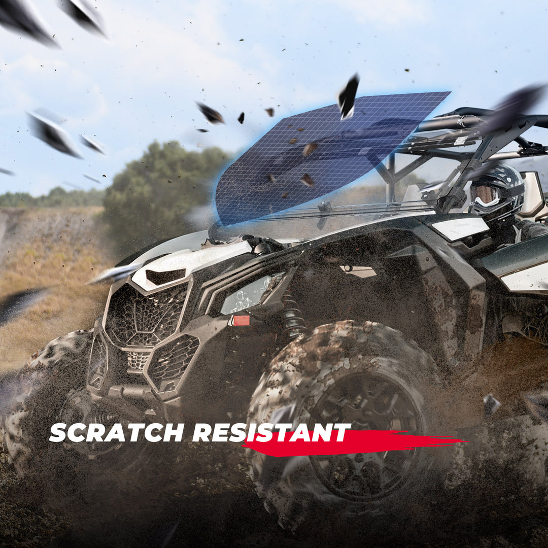 Scratch Resistant PC Flip Windshield for Can Am Maverick X3