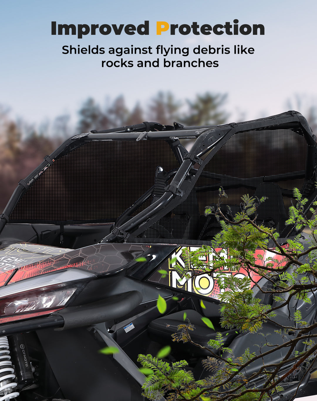 Upgraded Window Nets for CFMOTO ZForce 950