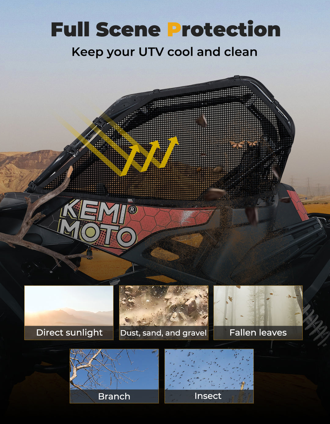 Upgraded Window Nets for CFMOTO ZForce 950