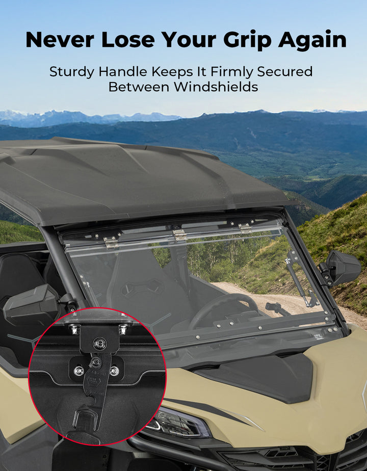 3-in-1 Flip Windshield for 2023+ CFMOTO ZForce 950 Sport | 800 Trail
