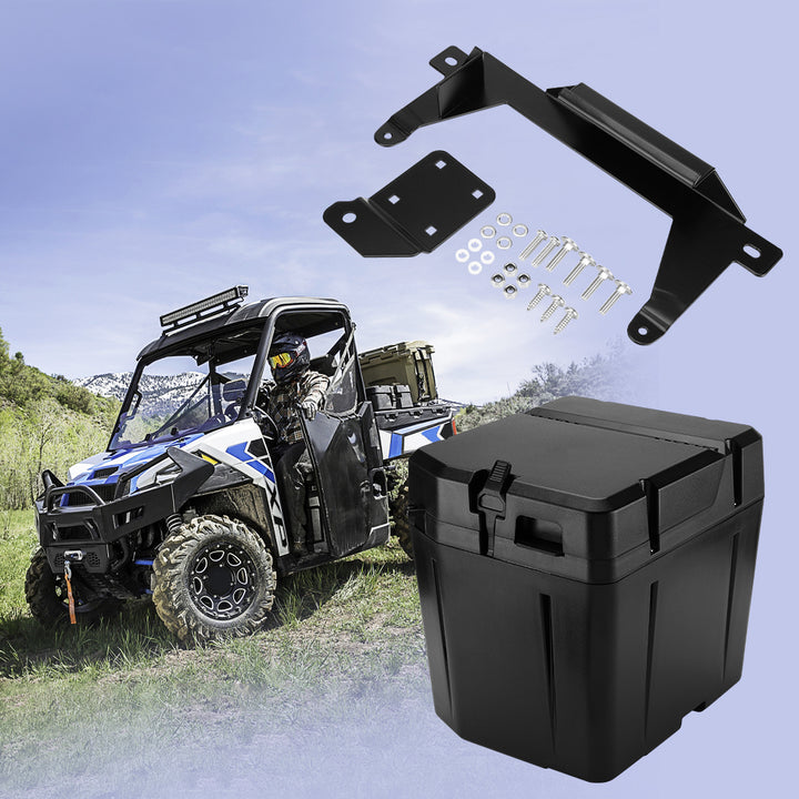 2" Tie Down Anchors & Under Seat Storage Box for Polaris Ranger 1000 XP