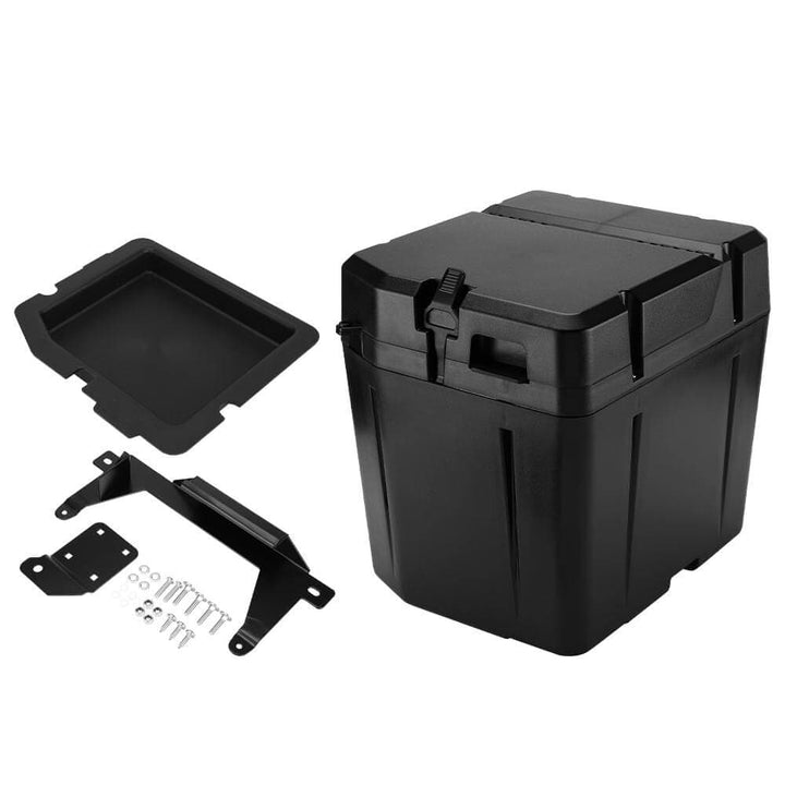 Polaris Ranger XP 1000 Adjustable Break Away Side Mirrors & Under Seat Storage Box - KEMIMOTO