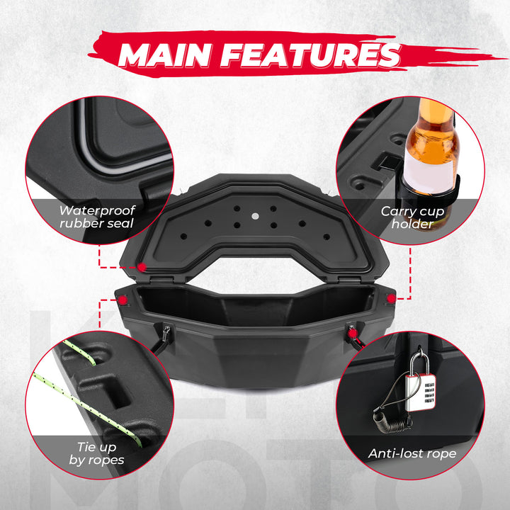 30L Rear Storage Box for Can-Am X3/MAX, Commander, Outlander