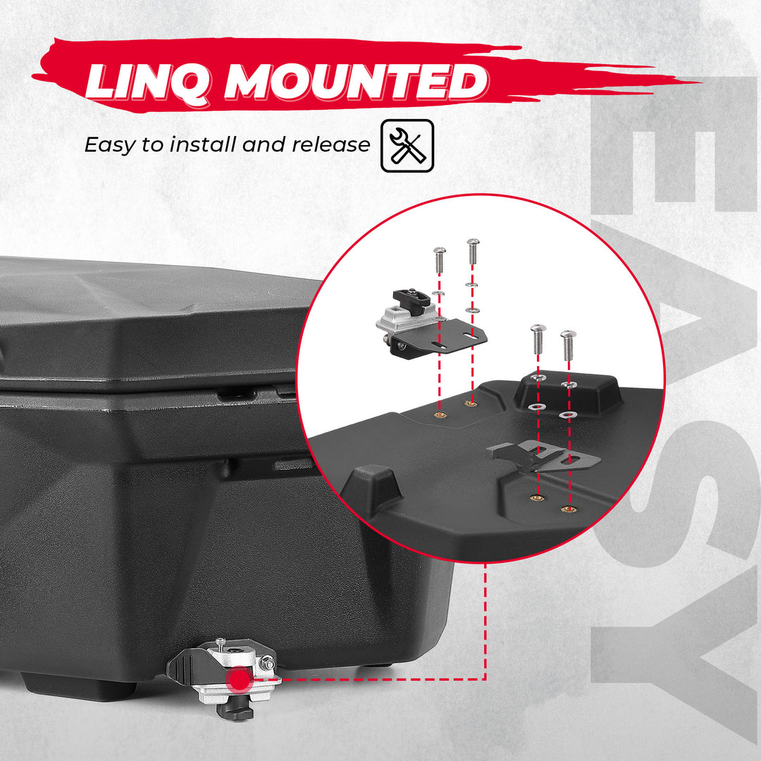 30L Rear Storage Box for Can-Am X3/MAX, Commander, Outlander