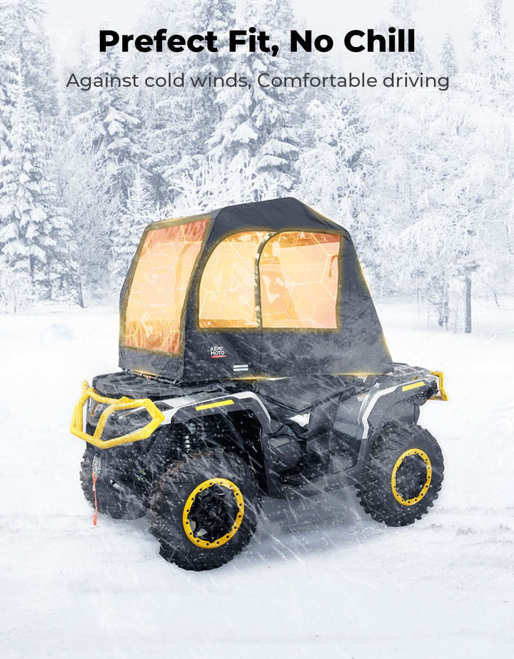 Universal ATV Cab Enclosure for Polaris|Can-Am|Kawasaki|CFMOTO