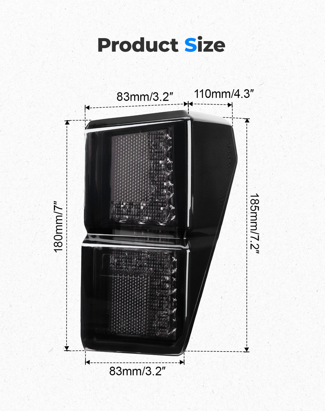 Tail Light for 2018-2023 Polaris Ranger 1000 XP/Crew