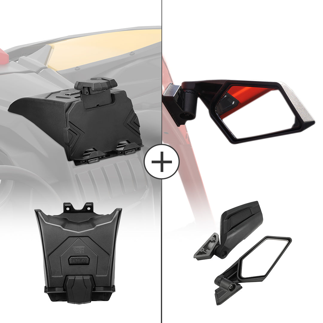 Tablet Holder & Side view Mirrors for CanAm Maverick X3/MAX CA Kemimoto
