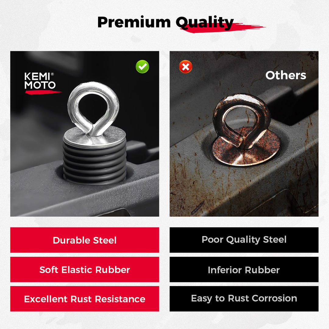 2" Tie Down Anchors & Under Seat Storage Box for Polaris Ranger 1000 XP