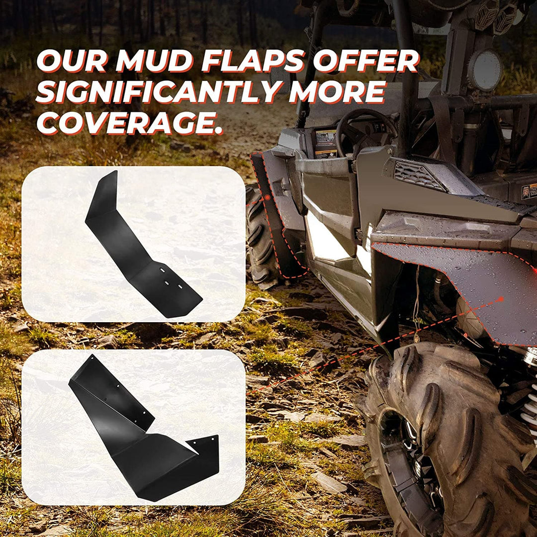 Extended Fender Flares for Polaris RZR S 900 / S 1000 / RZR 4 900 2015-2020