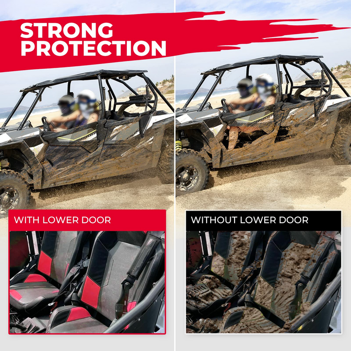 Lower Doors Panel Inserts For Polaris RZR XP4 1000 2014-2023 (4 Doors)