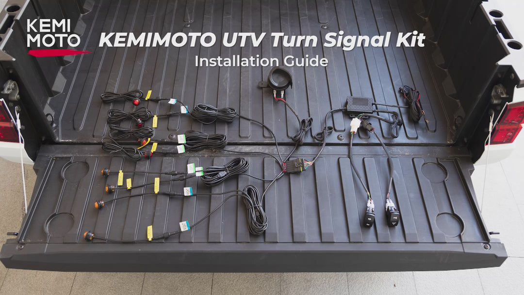 UTV Turn Signal Kit with 110D Horn for Polaris, Can-Am, Kawasaki, CFMOTO