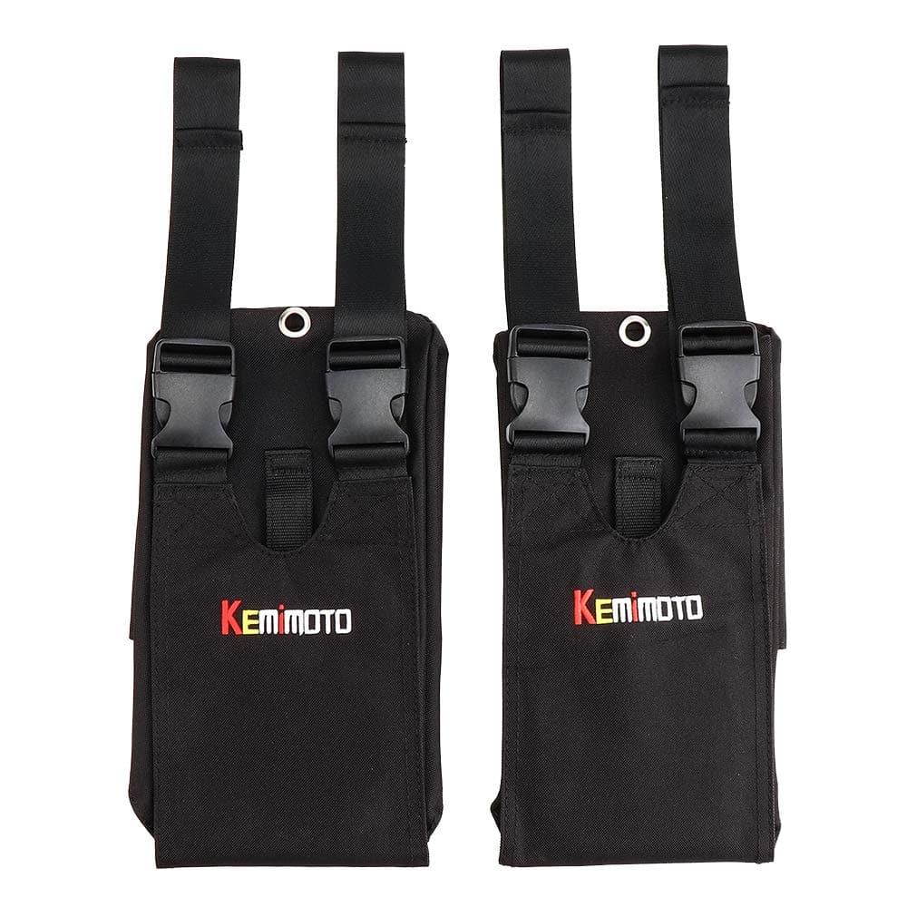 KEMIMOTO ATV Foot Rest Pedestals (Pair) For Polaris Sportsman, Arctic Cat, Yamaha | Foldable, Non-Slip