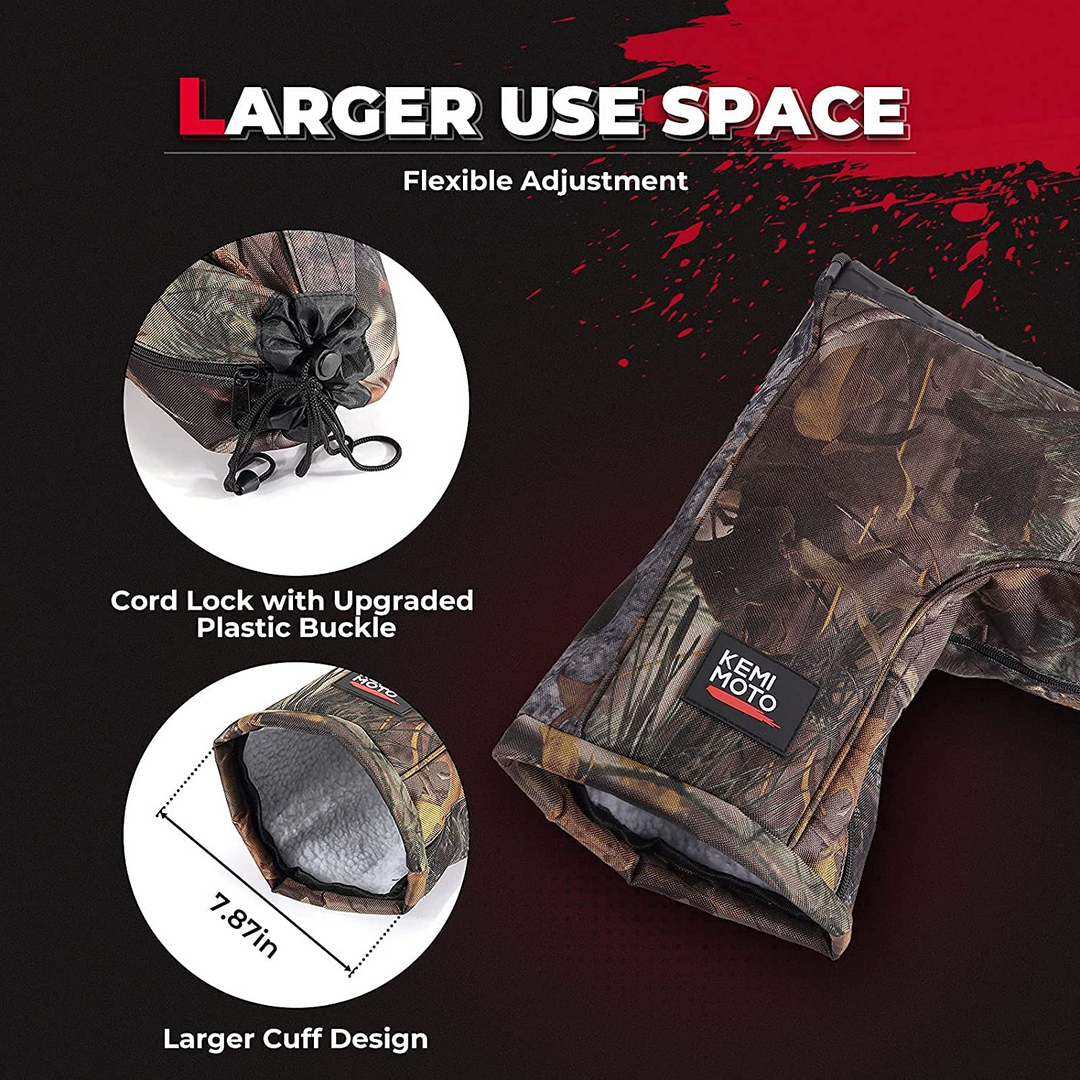 ATV Touch-Friendly Bag/Front Wind-Breaking Guard Motorcycle Gloves Snowmobile Handlebar Gloves
