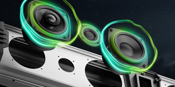 KEMIMOTO Midnight 80 UTV sound bar with tweeters, midranges and subwoofers