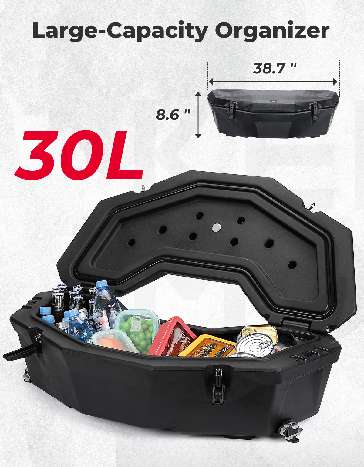 30L Rear Storage Box for Can-am X3/MAX