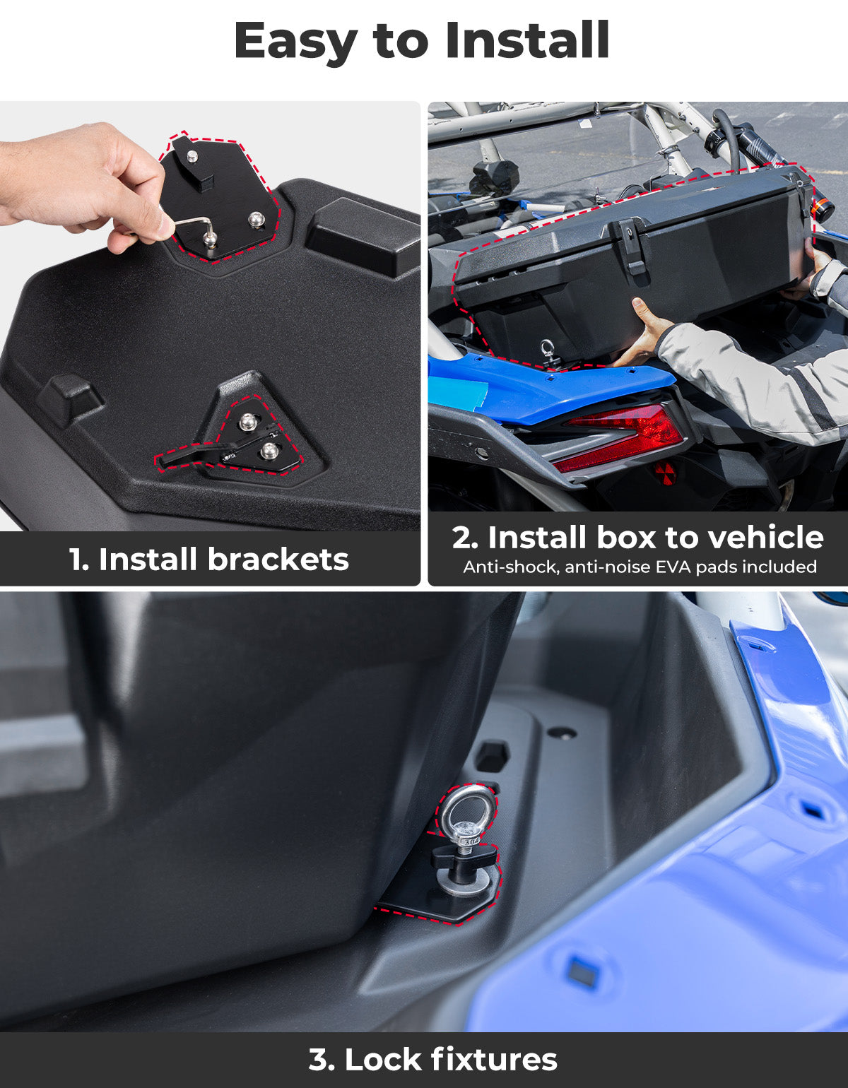 30L Rear Storage Box for Can-am X3/MAX