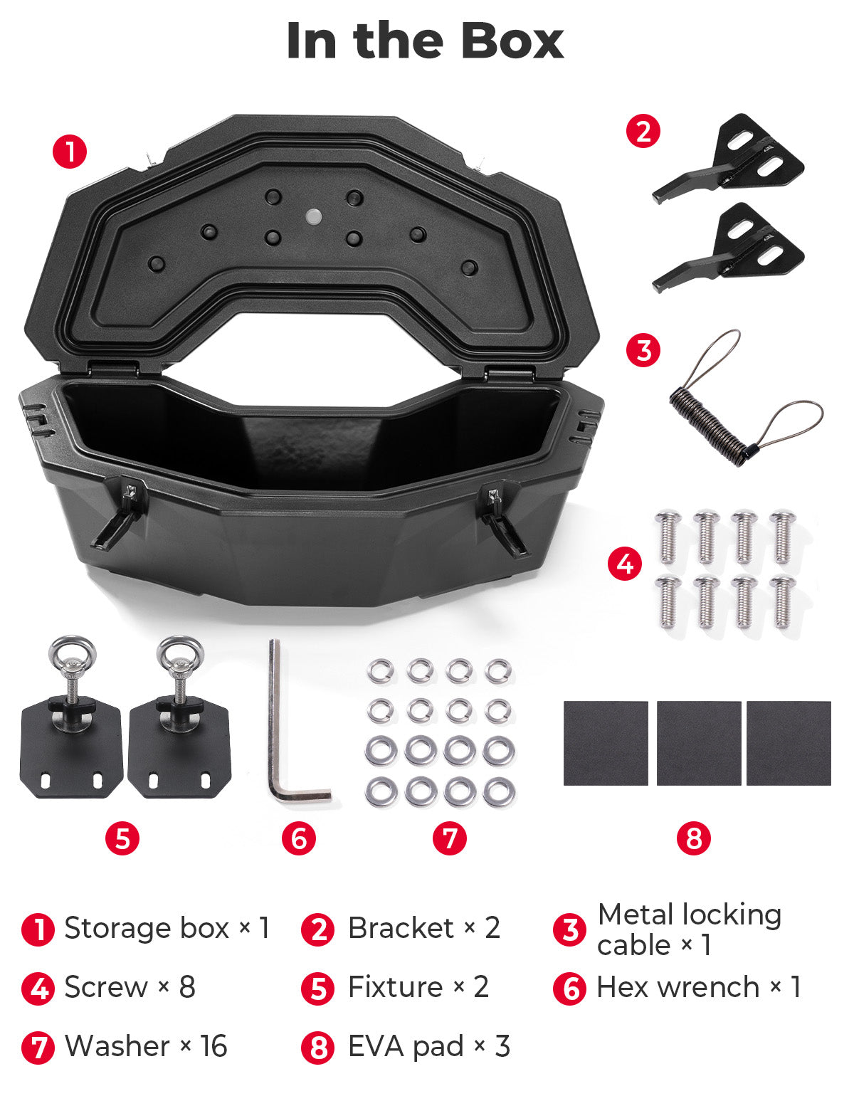 30L Rear Storage Box for Can-am X3/MAX
