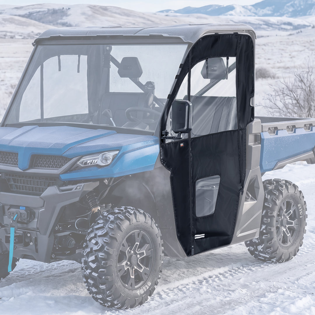 KEMIMOTO Upgraded Soft Doors for CFMOTO UFORCE 1000 with Straight YKK Zippers