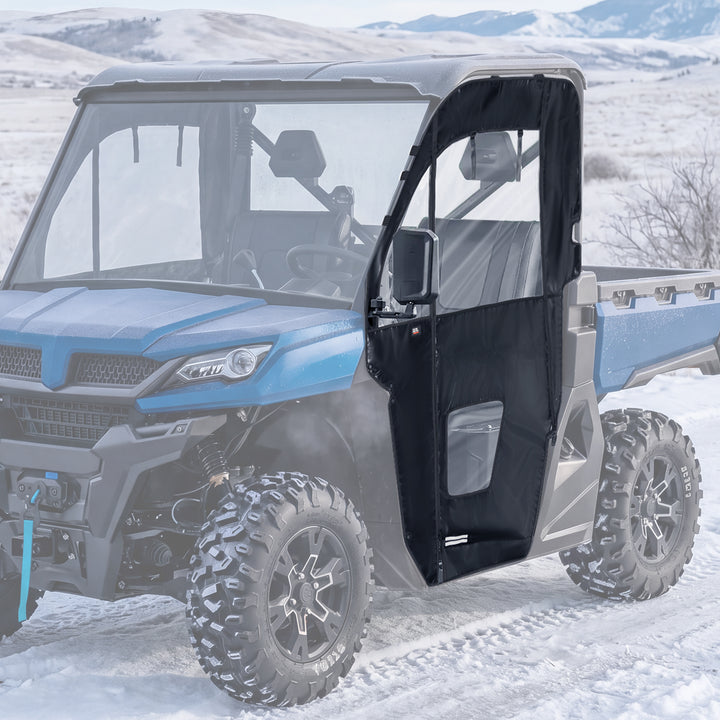 KEMIMOTO Upgraded Soft Doors for CFMOTO UFORCE 1000 with Straight YKK Zippers