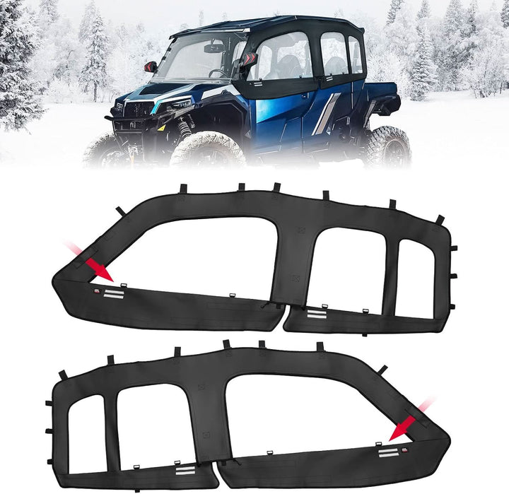 Upgraded Soft Upper Doors for Polaris General 4 1000 / XP 4 1000