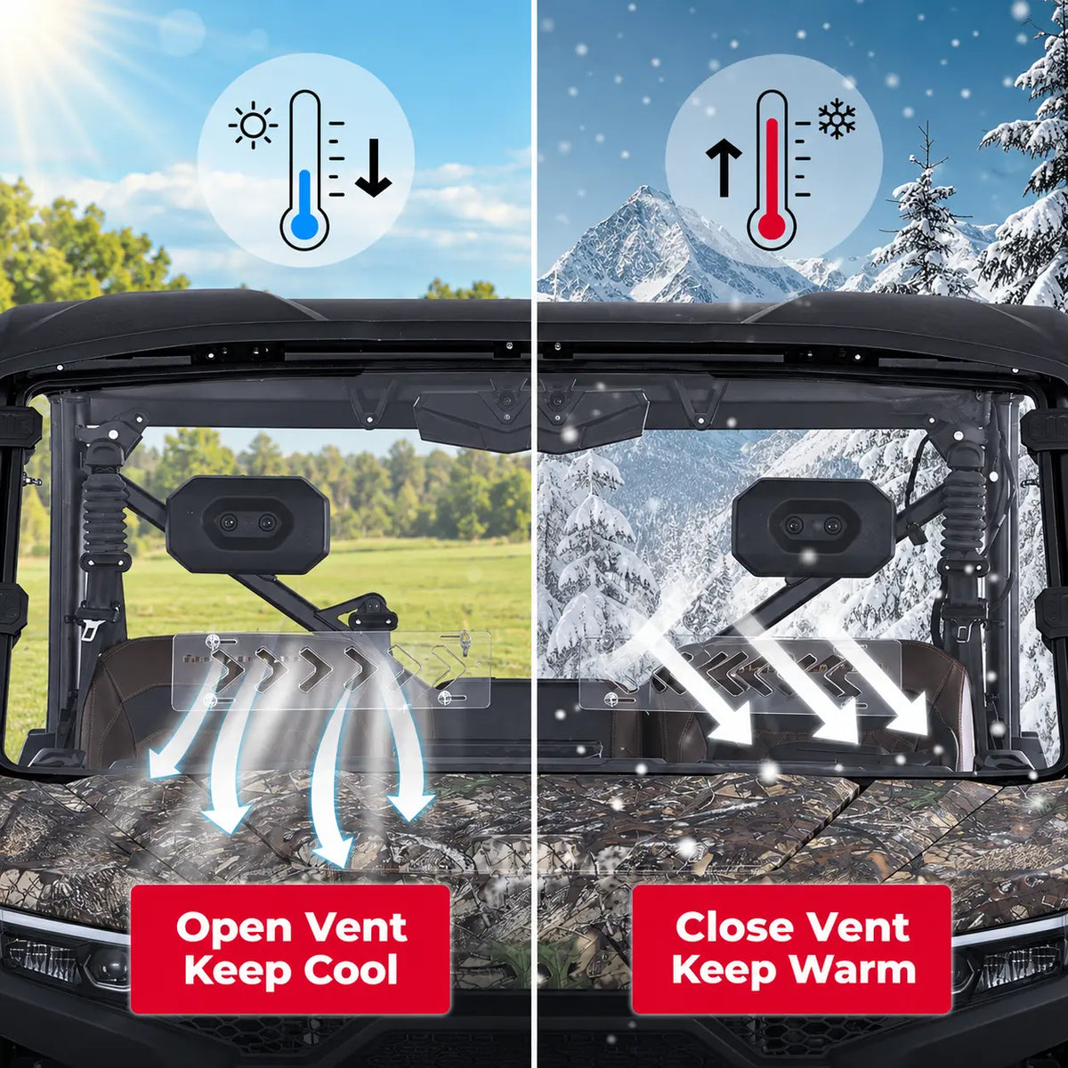 Adjustable Airflow Without Removing the Windshield