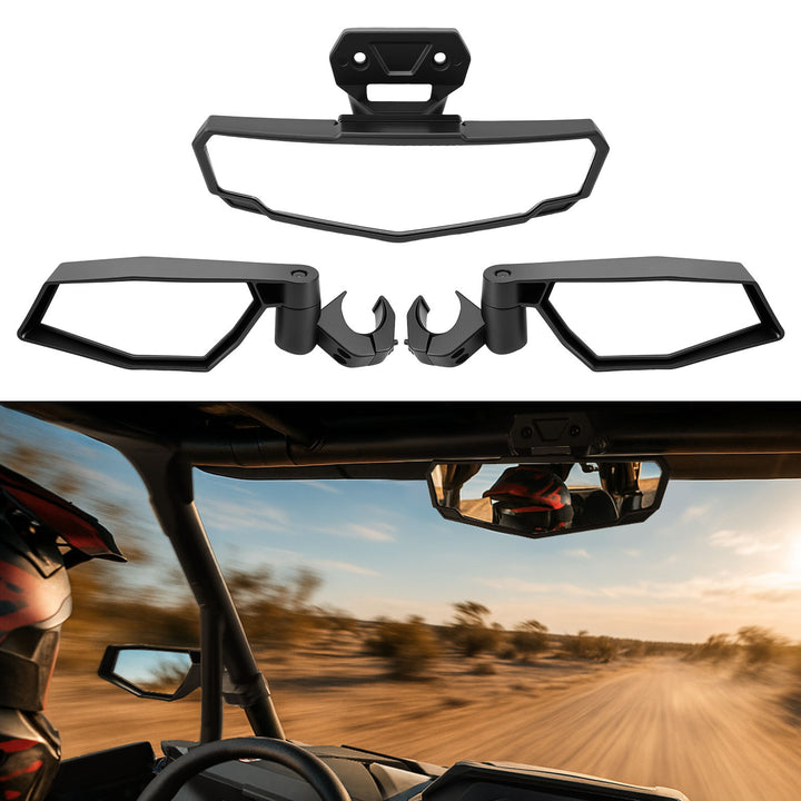 Side Mirrors & Rear View Mirror for Polaris RZR XP 1000/4 2024-2025