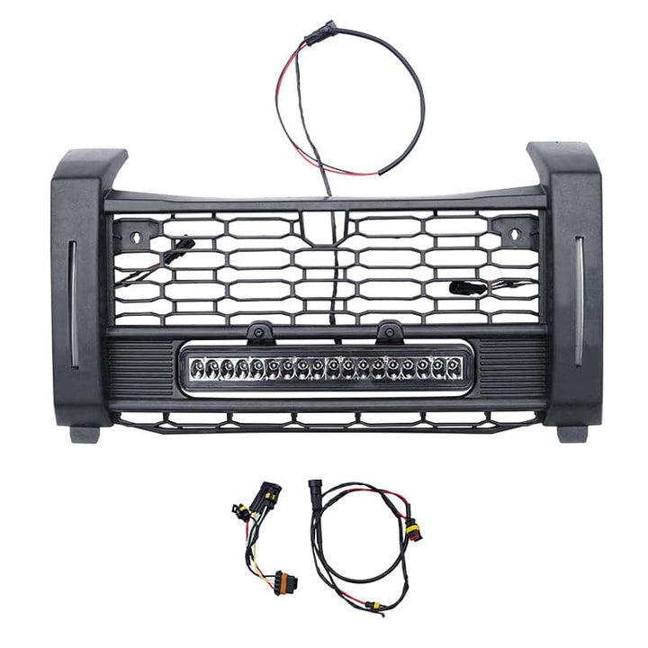 Front Mesh Grill with Accent Light for Polaris XPEDITION ADV/XP