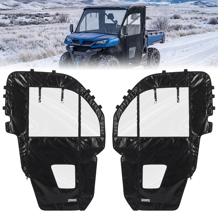 KEMIMOTO Upgraded Soft Doors for CFMOTO UFORCE 1000 with Straight YKK Zippers