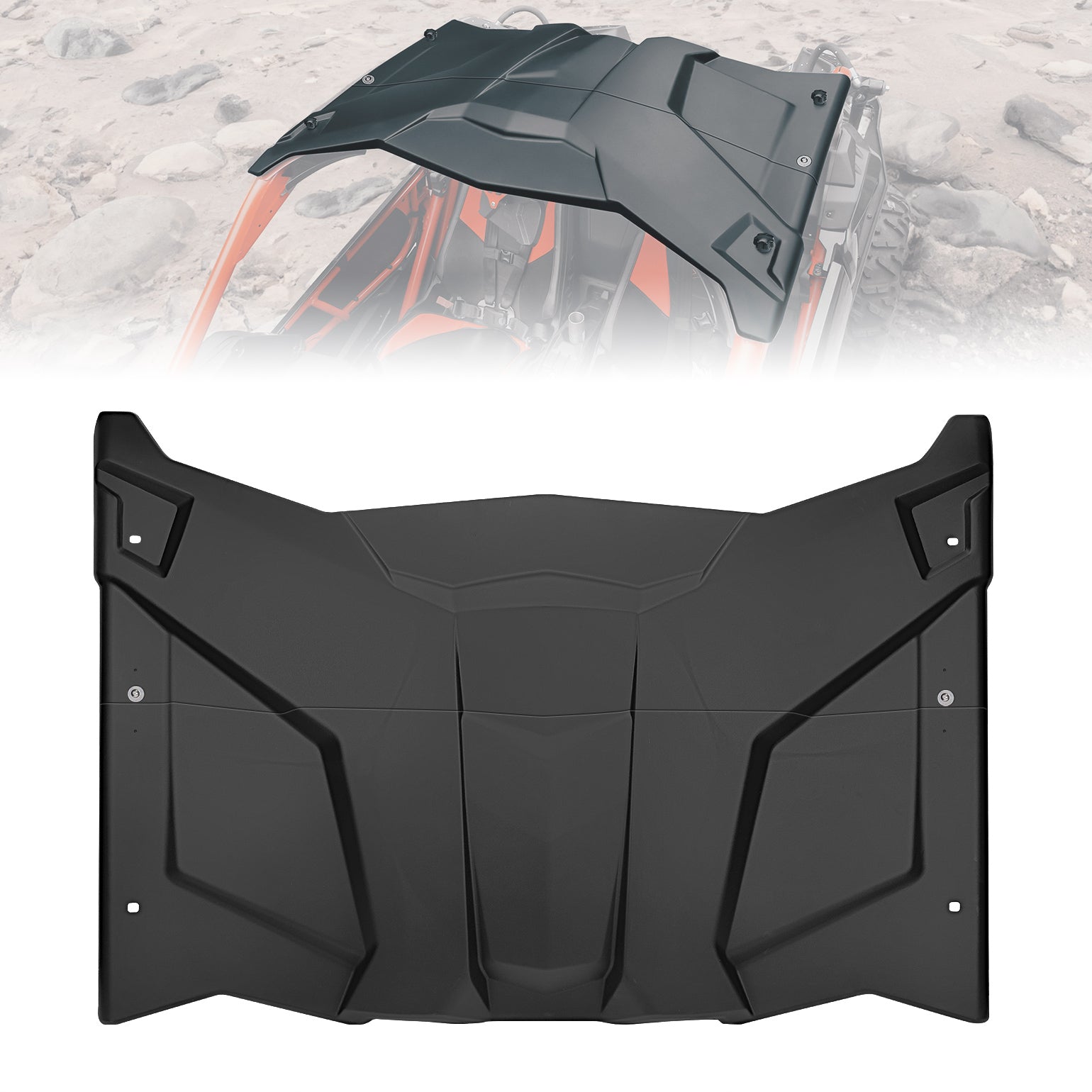 2-in-1 Combination Plastic Hard Roof for Can-Am Maverick X3