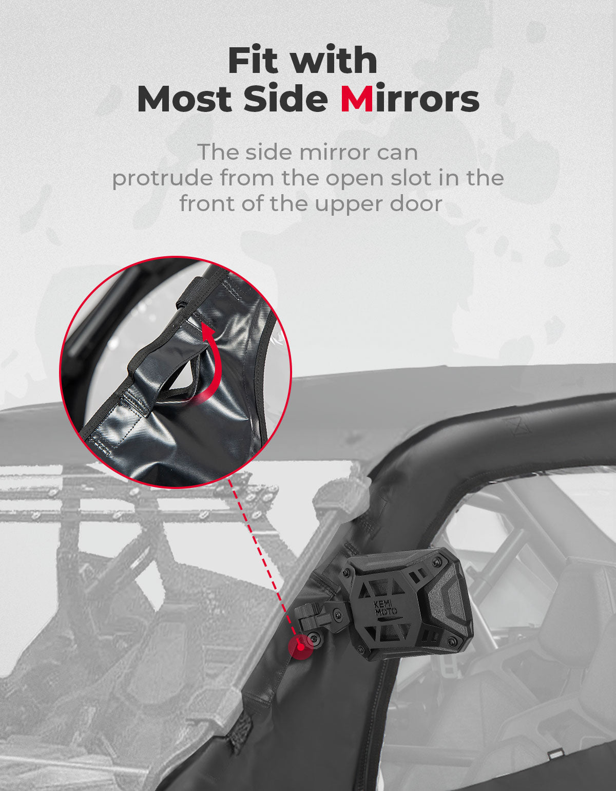 Soft Upper Door Cab Enclosure Set for Polaris RZR PRO XP 4/Turbo R 4