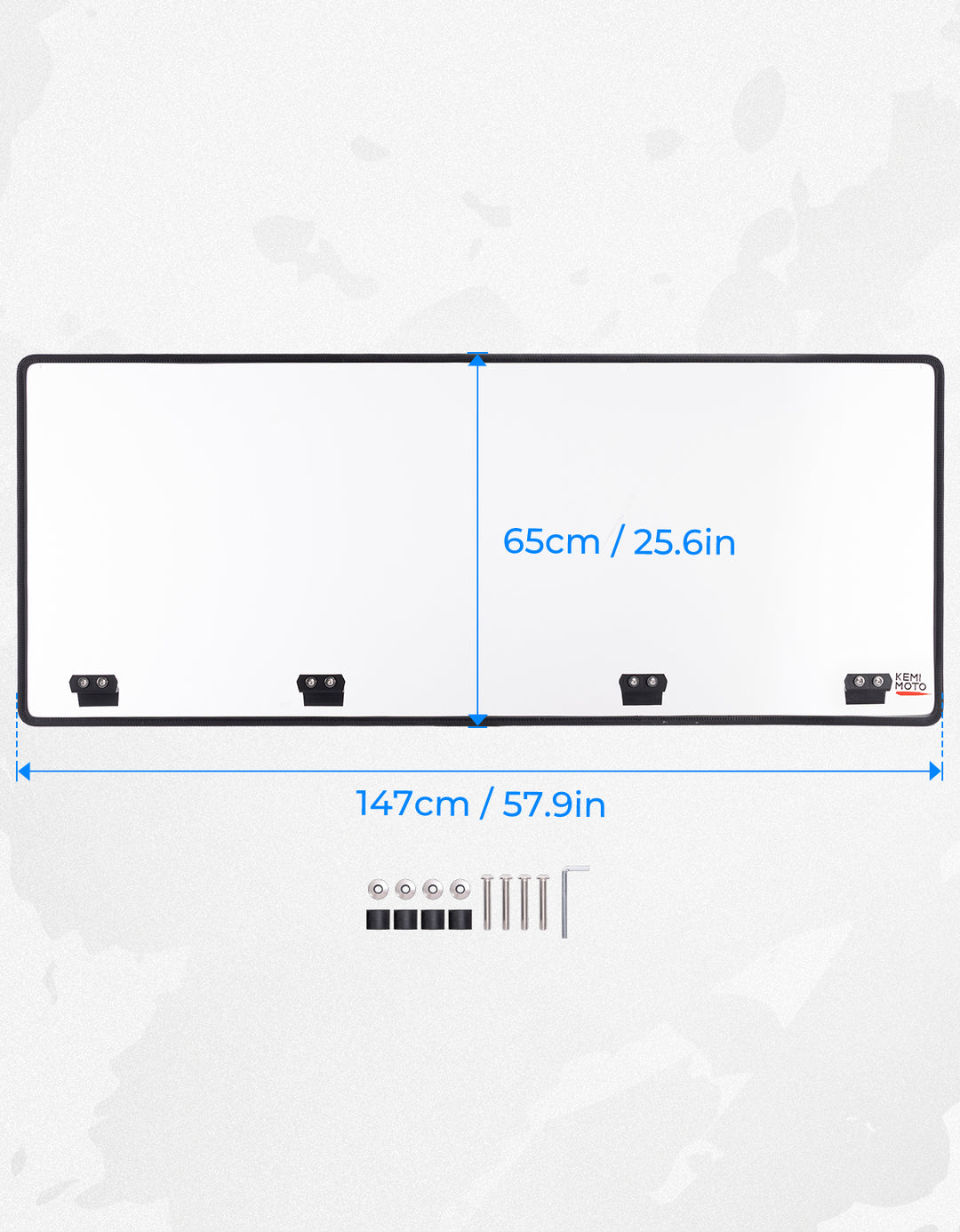 Clear Rear Windshield 2-Sided Hard Coated for CFMOTO UFORCE 1000/1000XL
