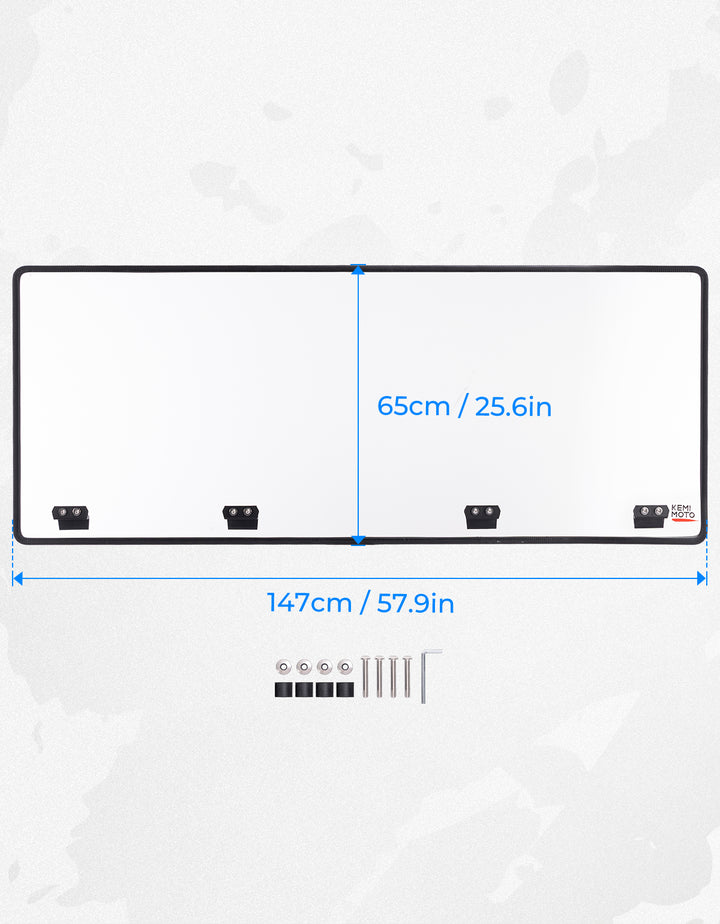 Clear Rear Windshield 2-Sided Hard Coated for CFMOTO UFORCE 1000/1000XL