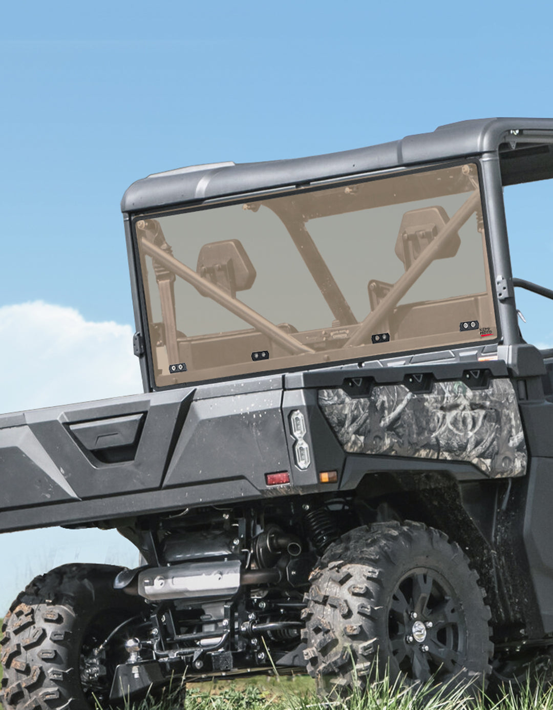 Tinted Rear Windshield UV-Resistant for CFMOTO UFORCE 1000/1000XL