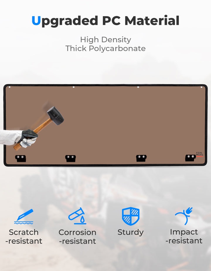 Tinted Rear Windshield UV-Resistant for CFMOTO UFORCE 1000/1000XL