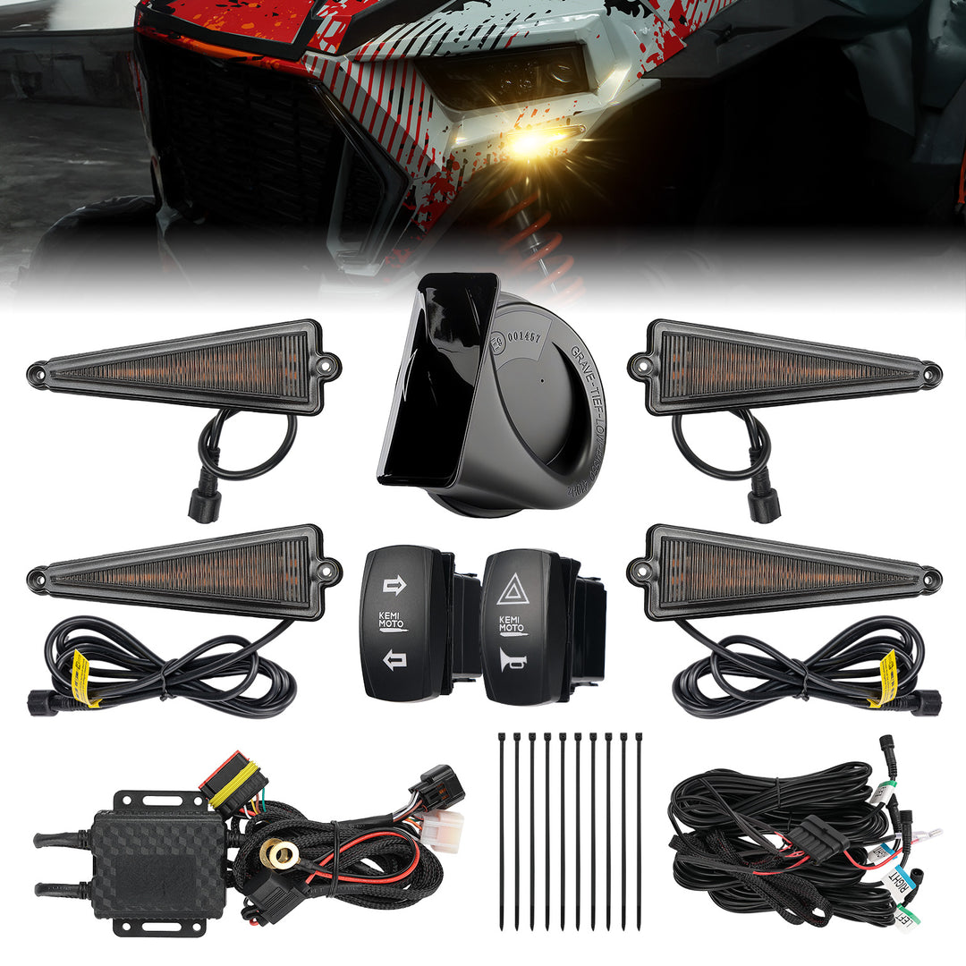 UTV Turn Signal Kit with 110D Horn for Polaris|Can-Am|Teryx|CFMOTO