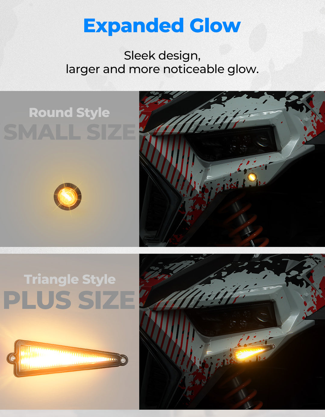 UTV Turn Signal Kit with 110D Horn for Polaris|Can-Am|Teryx|CFMOTO