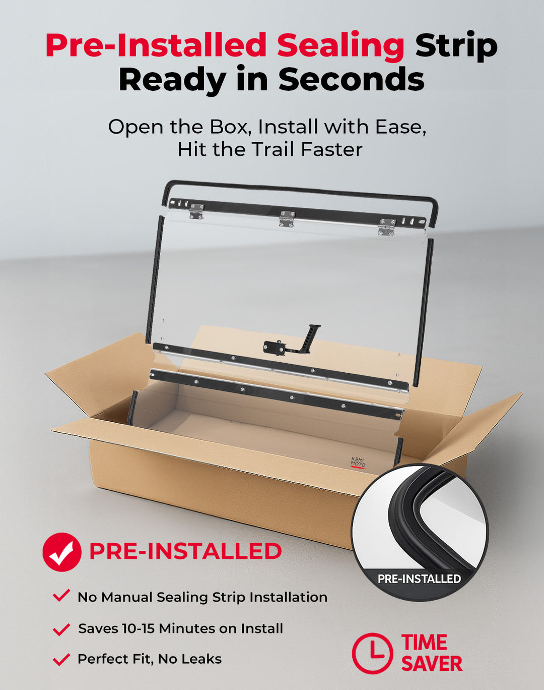 3-IN-1 Flip Windshield for 2025+ Polaris RZR PRO