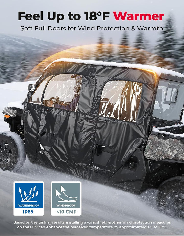 Soft Cab Enclosure Doors for CFMOTO UForce 1000XL