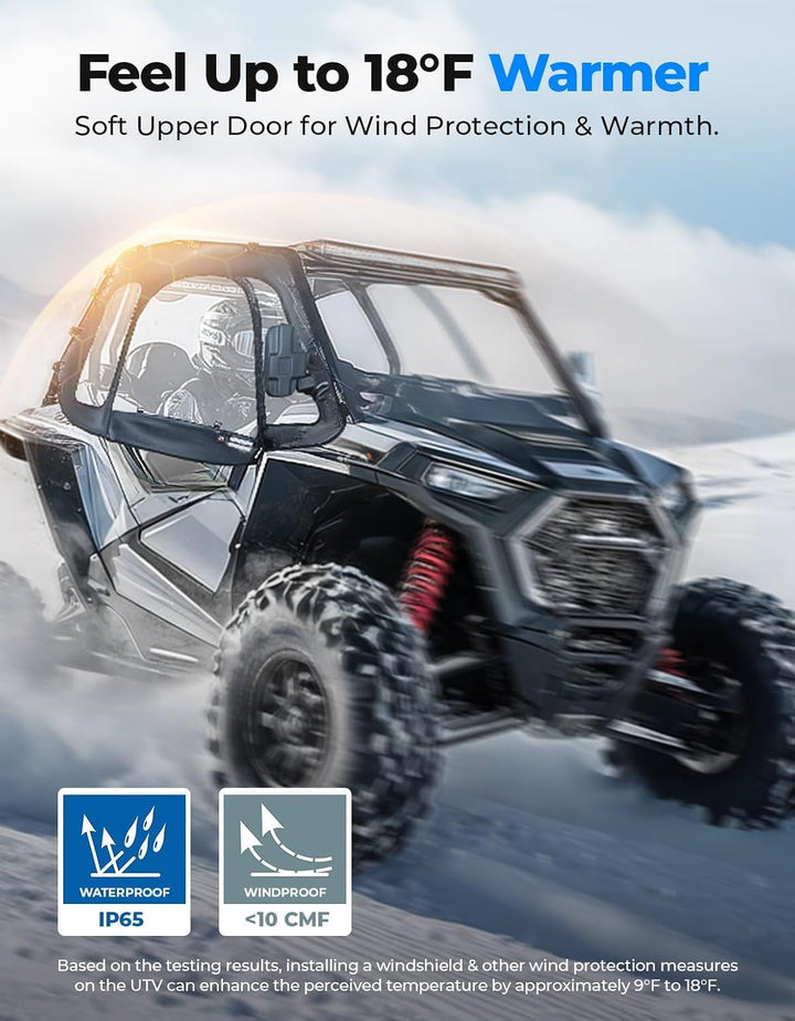 Soft Upper Door Cab Enclosure Set for RZR XP 1000 2014-2023