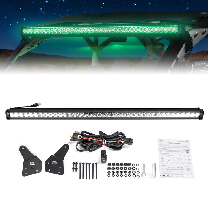 50" 390W RGB LED Light Bar for Can-Am Maverick X3 X3 Max R (2017–2026)